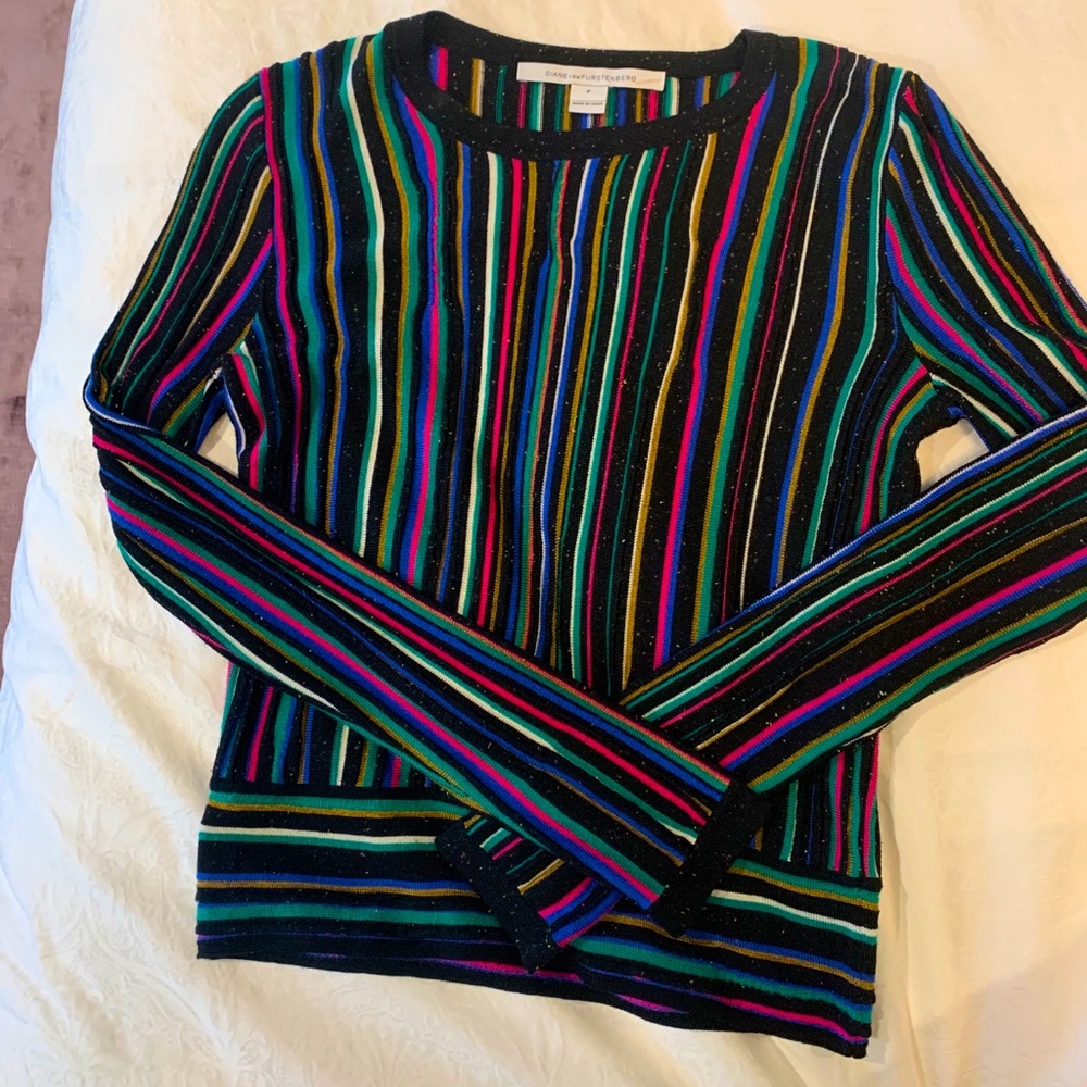 Amazing multi colored Diane von Furstenberg top